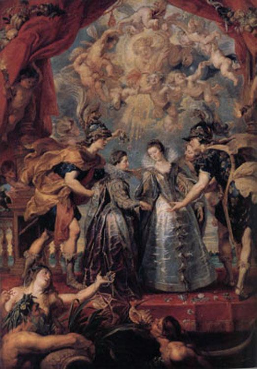 Peter Paul Rubens The Excbange of Princesses (mk01) Sweden oil painting art